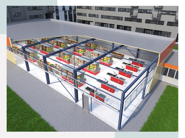 Строительство магазинов в Казань от 637 руб. за м²