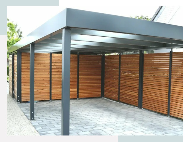 Навесы для парковки в Казани