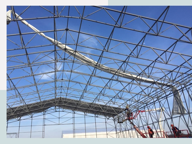 Шатровые ангары от 637 руб. в Казани и Республике Татарстан