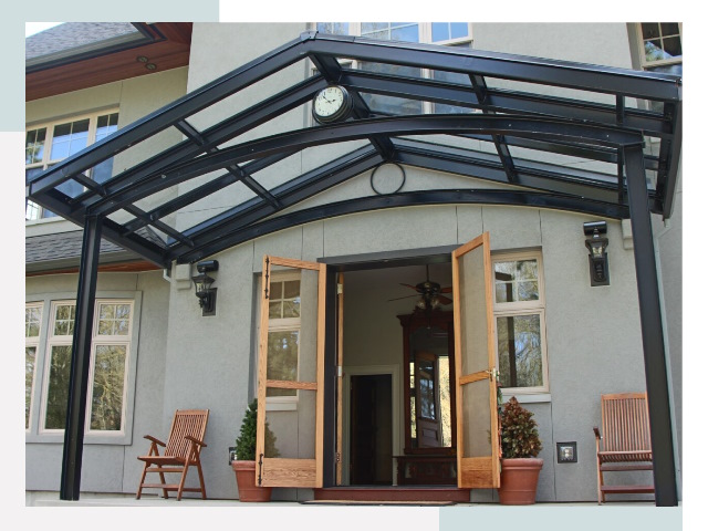 Козырьки металлические в Казани